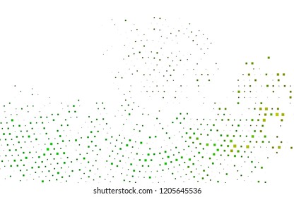 Dark Green, Yellow vector template with crystals, rectangles. Glitter abstract illustration with rectangular shapes. The template can be used as a background.