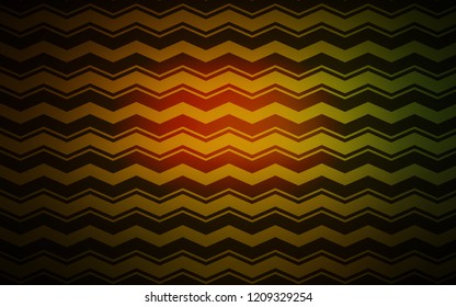 Dark Green, Yellow vector template with repeated sticks. Shining colored illustration with sharp stripes. Pattern for ad, booklets, leaflets.