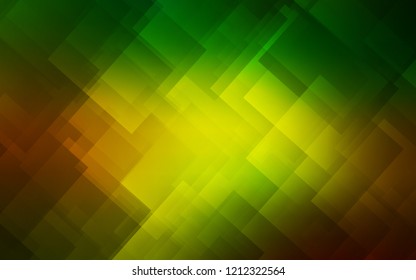 Dark Green, Yellow vector template with repeated sticks. Modern geometrical abstract illustration with Lines. The pattern for ad, booklets, leaflets.