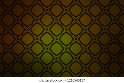 Dark Green, Yellow vector template with sky stars. Shining colored illustration with stars. Best design for your ad, poster, banner.