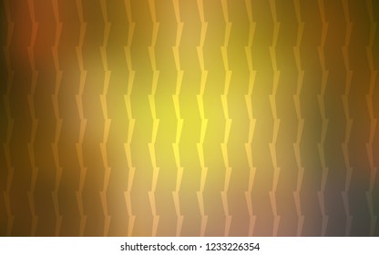 Dark Green, Yellow vector template with repeated sticks. Decorative shining illustration with lines on abstract template. The pattern for ad, booklets, leaflets.