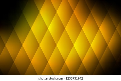 Dark Green, Yellow vector template with crystals, rectangles. Glitter abstract illustration with rectangular shapes. Smart design for your business advert.