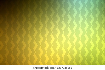 Dark Green, Yellow vector template with repeated sticks. Lines on blurred abstract background with gradient. Smart design for your business advert.
