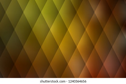 Dark Green, Yellow vector template with crystals, rectangles. Abstract gradient illustration with rectangles. The template can be used as a background.