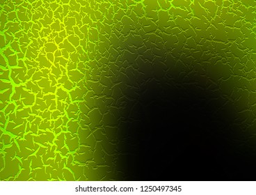 Dark Green, Yellow vector template with bubble shapes. A vague circumflex abstract illustration with gradient. A completely new template for your business design.