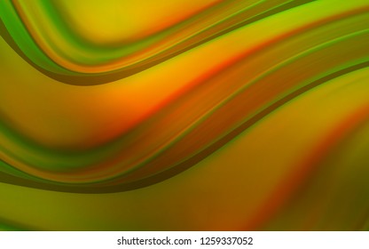 Dark Green, Yellow vector template with abstract circles. A sample with blurred bubble shapes. Brand new design for your ads, poster, banner.