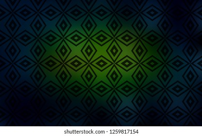 Dark Green, Yellow vector template with rhombus. Illustration with set of colorful rectangles. Pattern for busines ad, booklets, leaflets