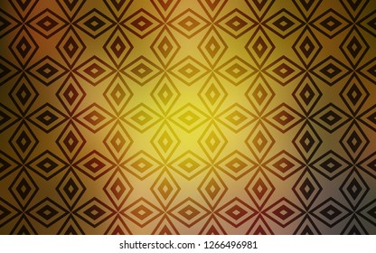 Dark Green, Yellow vector template with rhombus. Beautiful illustration with rectangles and squares. Modern template for your landing page.