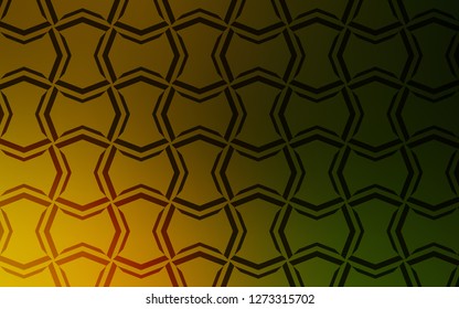 Dark Green, Yellow vector template with repeated sticks. Blurred decorative design in simple style with lines. Smart design for your business advert.