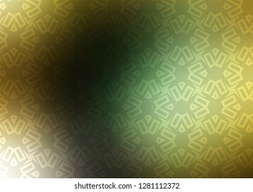 Dark Green, Yellow vector template with triangles, squares. Illustration with colorful triangles, rectangles. Smart design for your business advert.