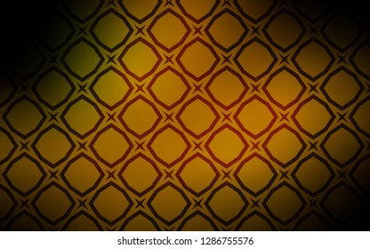 Dark Green, Yellow vector template with sky stars. Shining colored illustration with stars. Template for sell phone backgrounds.