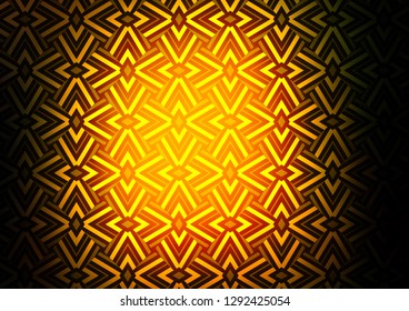 Dark Green, Yellow vector template with crystals, triangles. Beautiful illustration with triangles in nature style. Pattern can be used for websites.