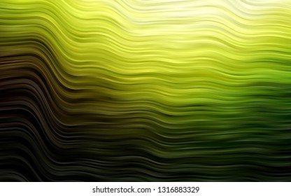 Dark Green, Yellow vector template with lava shapes. Creative illustration in halftone marble style with gradient. The best blurred design for your business.