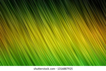 Dark Green, Yellow vector template with bubble shapes. A sample with blurred bubble shapes. Brand new design for your ads, poster, banner.