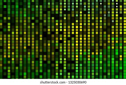 Dark Green, Yellow vector template with crystals, rectangles. Illustration with set of colorful rectangles. Pattern for commercials.