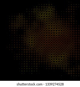 Dark Green, Yellow vector template with lines, triangles. Modern gradient illustration with colorful triangles. Design for your promotions.