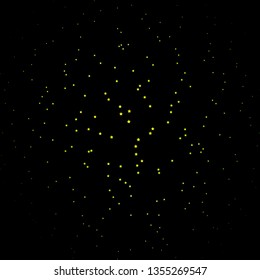 Dark Green, Yellow vector template with neon stars. Colorful illustration in abstract style with gradient stars. Best design for your ad, poster, banner.