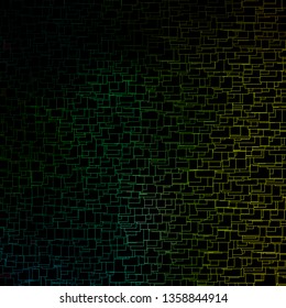 Dark Green, Yellow vector template with rectangles. Abstract gradient illustration with colorful rectangles. Best design for your ad, poster, banner.
