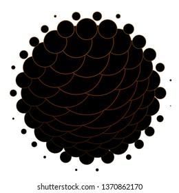 Dark Green, Yellow vector template with circles. Abstract illustration with colorful spots in nature style. Pattern for websites, landing pages.