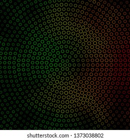 Dark Green, Yellow vector template with circles. Abstract decorative design in gradient style with bubbles. Design for your commercials.