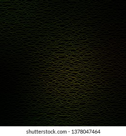 Dark Green, Yellow vector template with curves. Colorful illustration, which consists of curves. Pattern for websites, landing pages.
