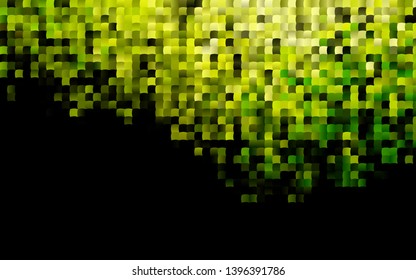 Dark Green, Yellow vector template with crystals, rectangles. Illustration with set of colorful rectangles. Modern template for your landing page.