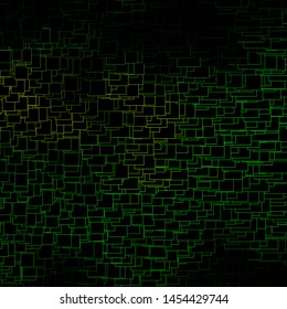 Dark Green, Yellow vector template with rectangles. Rectangles with colorful gradient on abstract background. Pattern for websites, landing pages.