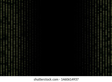 Dark Green, Yellow vector template in hexagonal style. Glitter abstract illustration in hexagonal style. New template for your brand book.