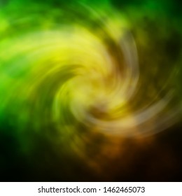 Dark Green, Yellow vector template with sky, clouds. Colorful illustration with abstract gradient clouds. Template for landing pages.