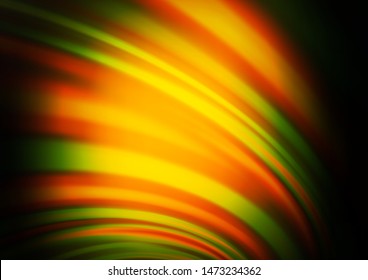 Dark Green, Yellow vector template with bubble shapes. Shining crooked illustration in marble style. New composition for your brand book.