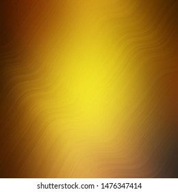 Dark Green, Yellow vector template with lines. Illustration in halftone style with gradient curves. Pattern for commercials, ads.