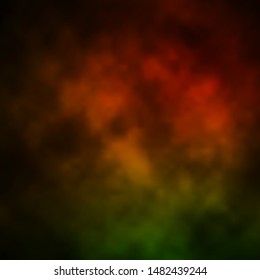 Dark Green, Yellow vector template with sky, clouds. Gradient illustration with colorful sky, clouds. Template for websites.