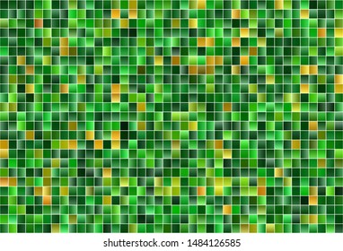 Dark Green, Yellow vector template with rhombus. Abstract gradient illustration with rectangles. The template can be used as a background.