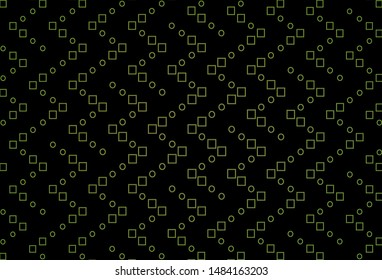Dark Green, Yellow vector template with square style. Beautiful illustration with rectangles and squares. Best design for your ad, poster, banner.