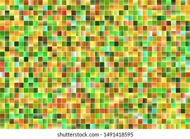 Dark Green, Yellow vector template with rhombus. Rectangles on abstract background with colorful gradient. Best design for your ad, poster, banner.