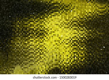 Dark Green, Yellow vector template with rhombus. Decorative design in abstract style with rectangles. Smart design for your business advert.