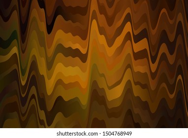 Dark Green, Yellow vector template with lines. Creative illustration in halftone style with gradient. Elegant pattern for a brand book.