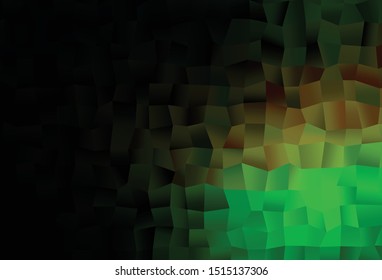 Dark Green, Yellow vector template with square style. Decorative design in abstract style with rectangles. Pattern for websites, landing pages.
