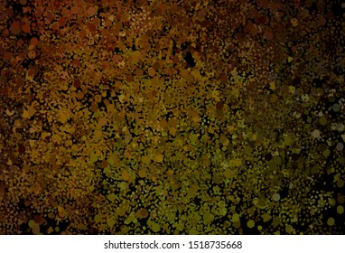 Dark Green, Yellow vector template with chaotic shapes. Modern abstract illustration with colorful random forms. Modern design for your business card.