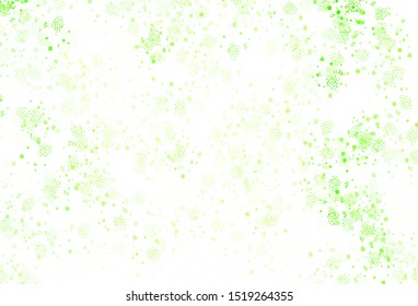 Dark Green, Yellow vector template with chaotic shapes. Illustration with colorful gradient shapes in abstract style. Modern design for your business card.