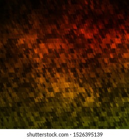 Dark Green, Yellow vector template with lines, triangles. Gradient triangles in abstract style on simple form. Template for landing pages.