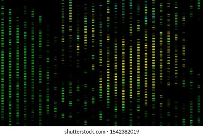Dark Green, Yellow vector template with repeated sticks. Modern geometrical abstract illustration with staves. Smart design for your business advert.