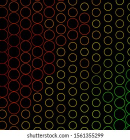 Dark Green, Yellow vector template with circles. Modern abstract illustration with colorful circle shapes. Pattern for business ads.