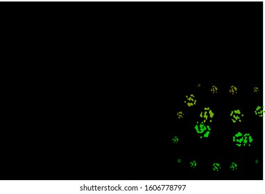Dark Green, Yellow vector template with memphis shapes. Illustration with colorful gradient shapes in abstract style. Simple design for your web site.