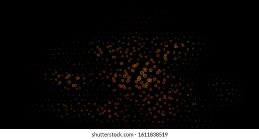 Dark Green, Yellow vector template with esoteric signs. Illustration with magical signs of spiritual power. Best design halloween events.