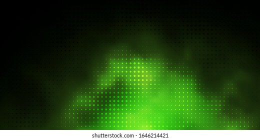 Dark Green, Yellow vector template with circles. Abstract illustration with colorful spots in nature style. Pattern for booklets, leaflets.