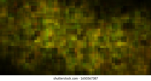 Dark Green, Yellow vector template with rectangles. Abstract gradient illustration with rectangles. Template for cellphones.