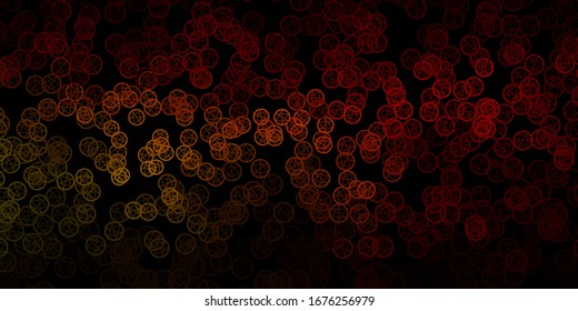 Dark Green, Yellow vector template with esoteric signs. Colorful vintage illustration with gradient alchemy shapes. Background for esoteric, mystic designs.