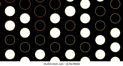 Dark Green, Yellow vector template with circles. Colorful illustration with gradient dots in nature style. Design for your commercials.