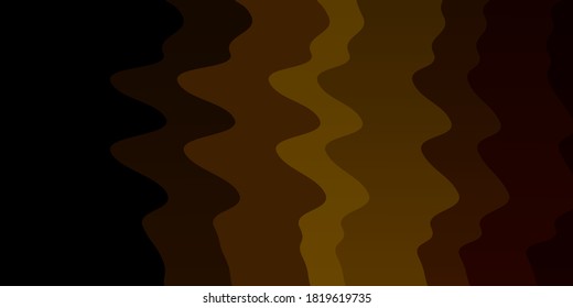 Mapa vectorial amarillo verde oscuro con líneas irregulares. Ilustración de degradado en un estilo sencillo con arcos. Mejor diseño para tu anuncio, afiche, banner.
